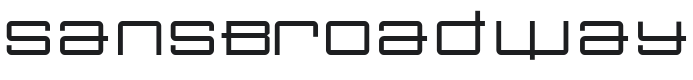 Sans Broadway Font Preview