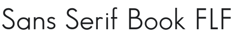 Sans Serif Book FLF Font Preview