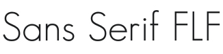 Sans Serif FLF Font Preview