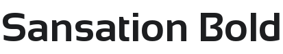 Sansation Bold Font Preview