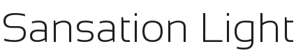 Sansation Light Font Preview