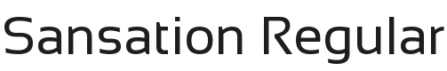 Sansation Font Preview