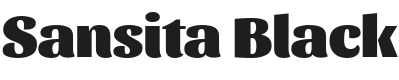 Sansita Black Font Preview