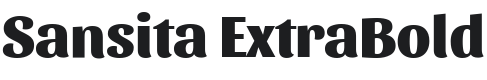 Sansita ExtraBold Font Preview