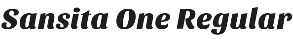 Sansita One Font Preview