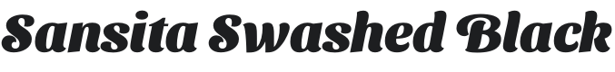 Sansita Swashed Black Font Preview