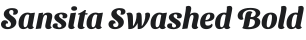 Sansita Swashed Bold Font Preview