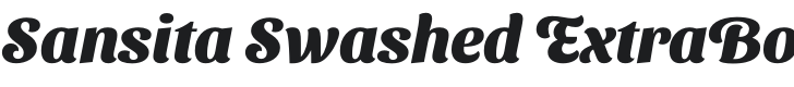 Sansita Swashed ExtraBold Font Preview