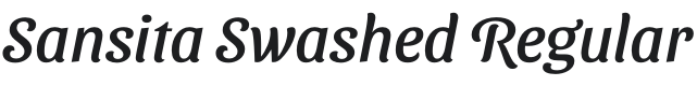 Sansita Swashed Font Preview