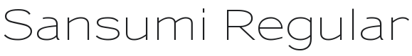 Sansumi Font Preview