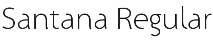 Santana Font Preview
