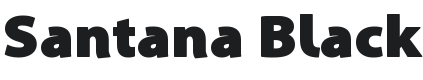 Santana Black Font Preview