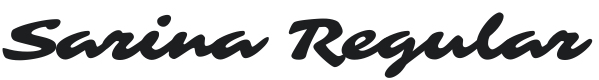 Sarina Font Preview
