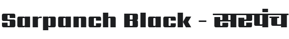 Sarpanch Black Font Preview