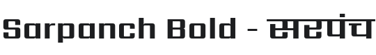 Sarpanch Bold Font Preview