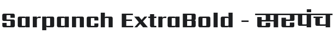 Sarpanch ExtraBold Font Preview