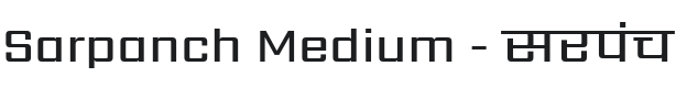 Sarpanch Medium Font Preview