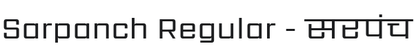 Sarpanch Font Preview