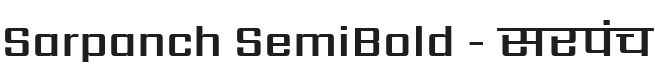 Sarpanch SemiBold Font Preview