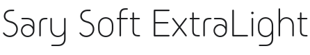 Sary Soft ExtraLight Font Preview