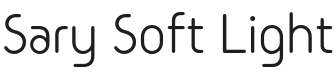 Sary Soft Light Font Preview
