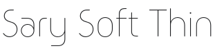 Sary Soft Thin Font Preview