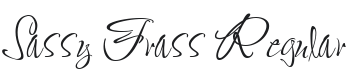 Sassy Frass Font Preview
