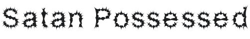 Satan Possessed Font Preview