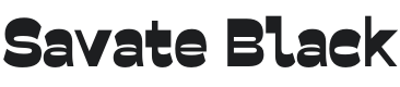 Savate Black Font Preview
