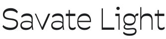 Savate Light Font Preview