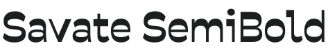 Savate SemiBold Font Preview