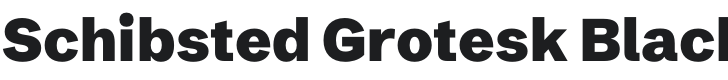 Schibsted Grotesk Black Font Preview