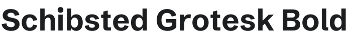 Schibsted Grotesk Bold Font Preview