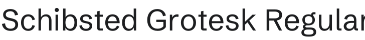Schibsted Grotesk Font Preview