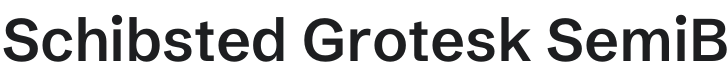 Schibsted Grotesk SemiBold Font Preview