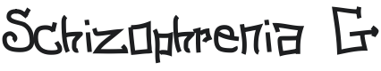 Schizophrenia G Font Preview