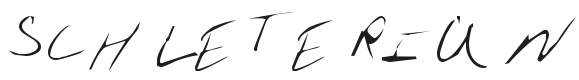 Schleterian Font Preview