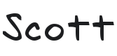 Scott Font Preview