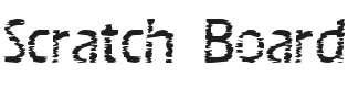 Scratch Board Font Preview