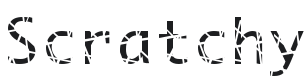 Scratchy Font Preview