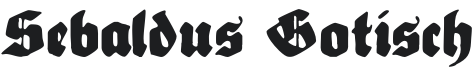 Sebaldus Gotisch Font Preview