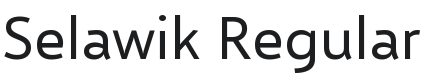 Selawik Font Preview