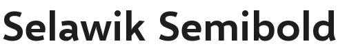 Selawik Semibold Font Preview