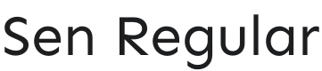 Sen Font Preview