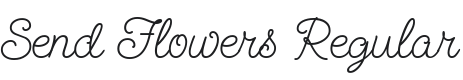 Send Flowers Font Preview