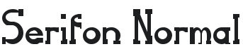 Serifon Font Preview
