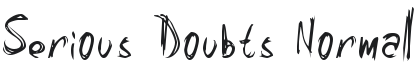 Serious Doubts Font Preview