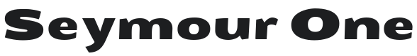 Seymour One Font Preview