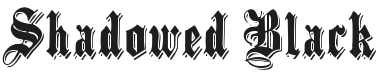 Shadowed Black Font Preview