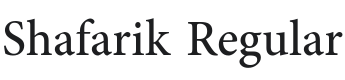 Shafarik Font Preview